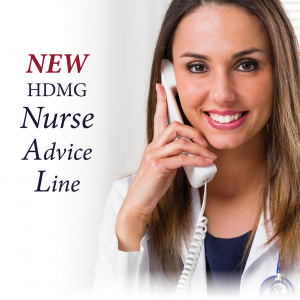 New HDMG Nurse Advice Line