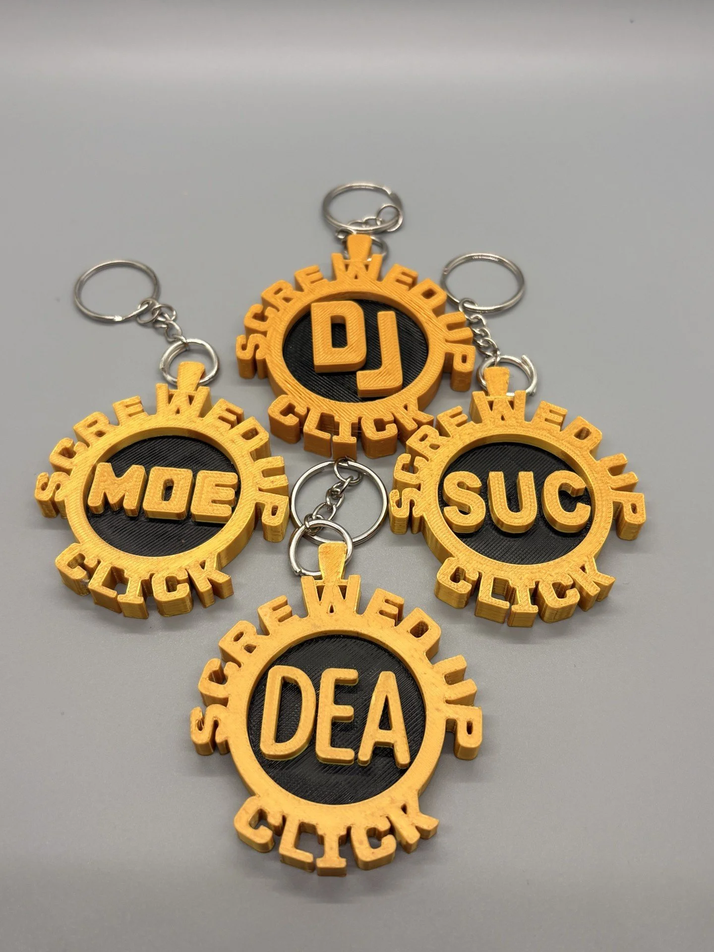 Screwed Up Click Keychain - 4 Pieces - Mix & Match