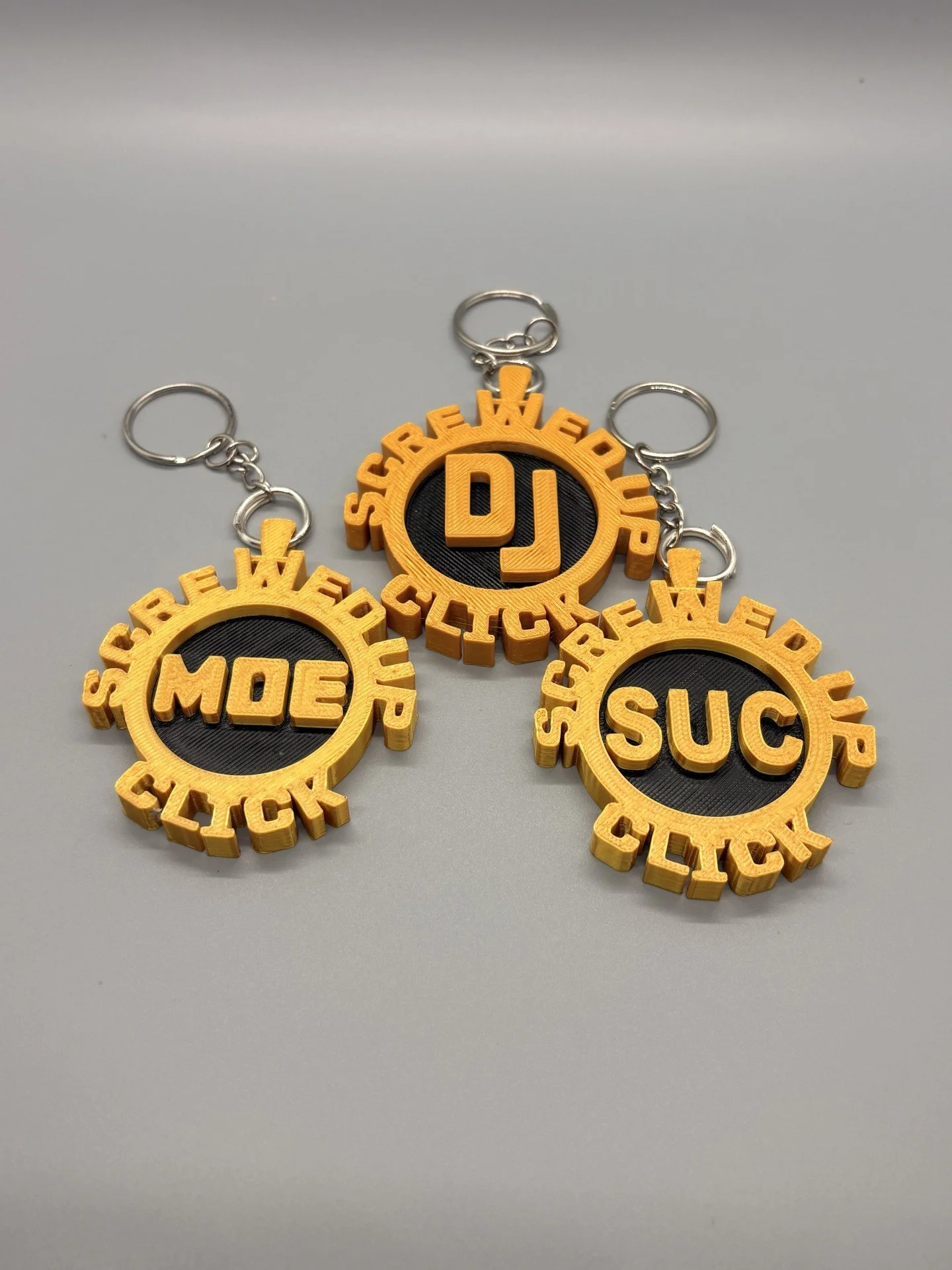 Screwed Up Click Keychain - 3 Pieces - Mix & Match