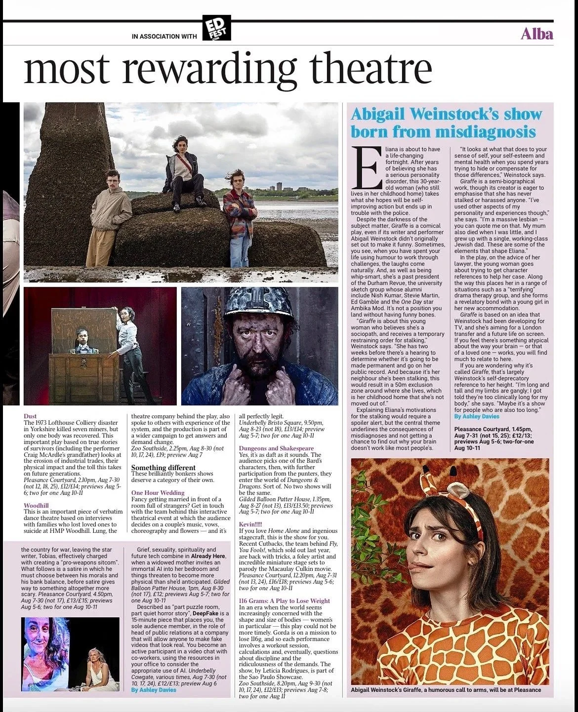 The Times Alba Newspaper Spread