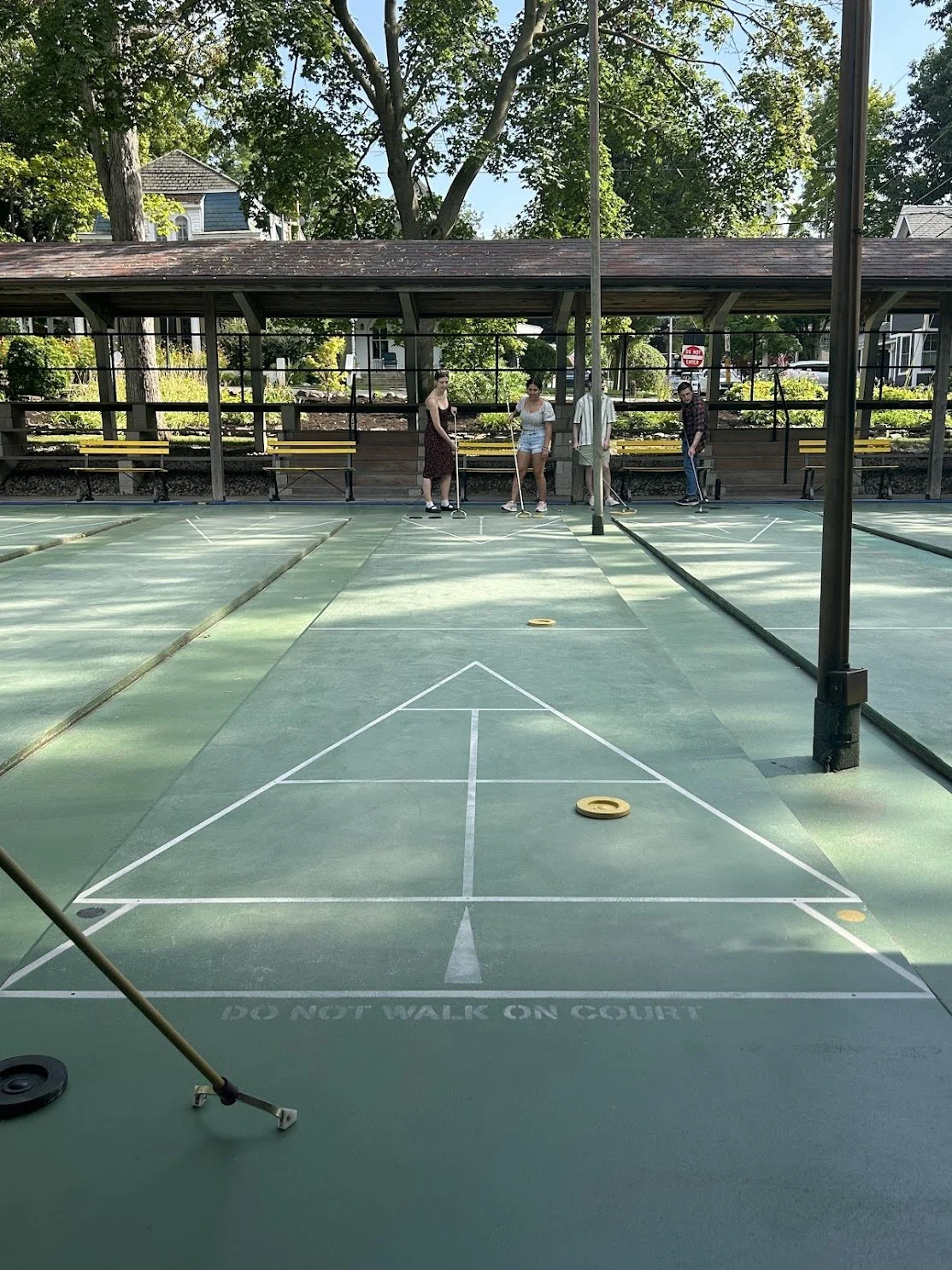  A shuffleboard court in Lakeside Chautauqua 