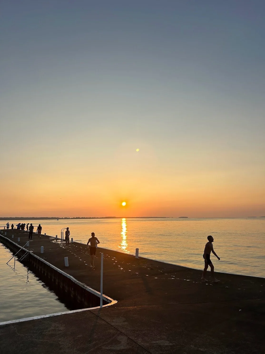 Sunset in Lakeside Chautauqua over Lake Erie