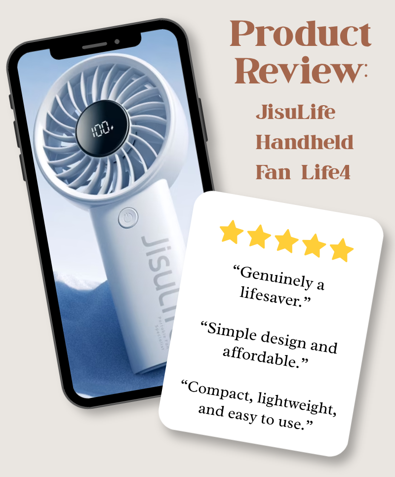 Product Review: JisuLife Handheld Fan Life4