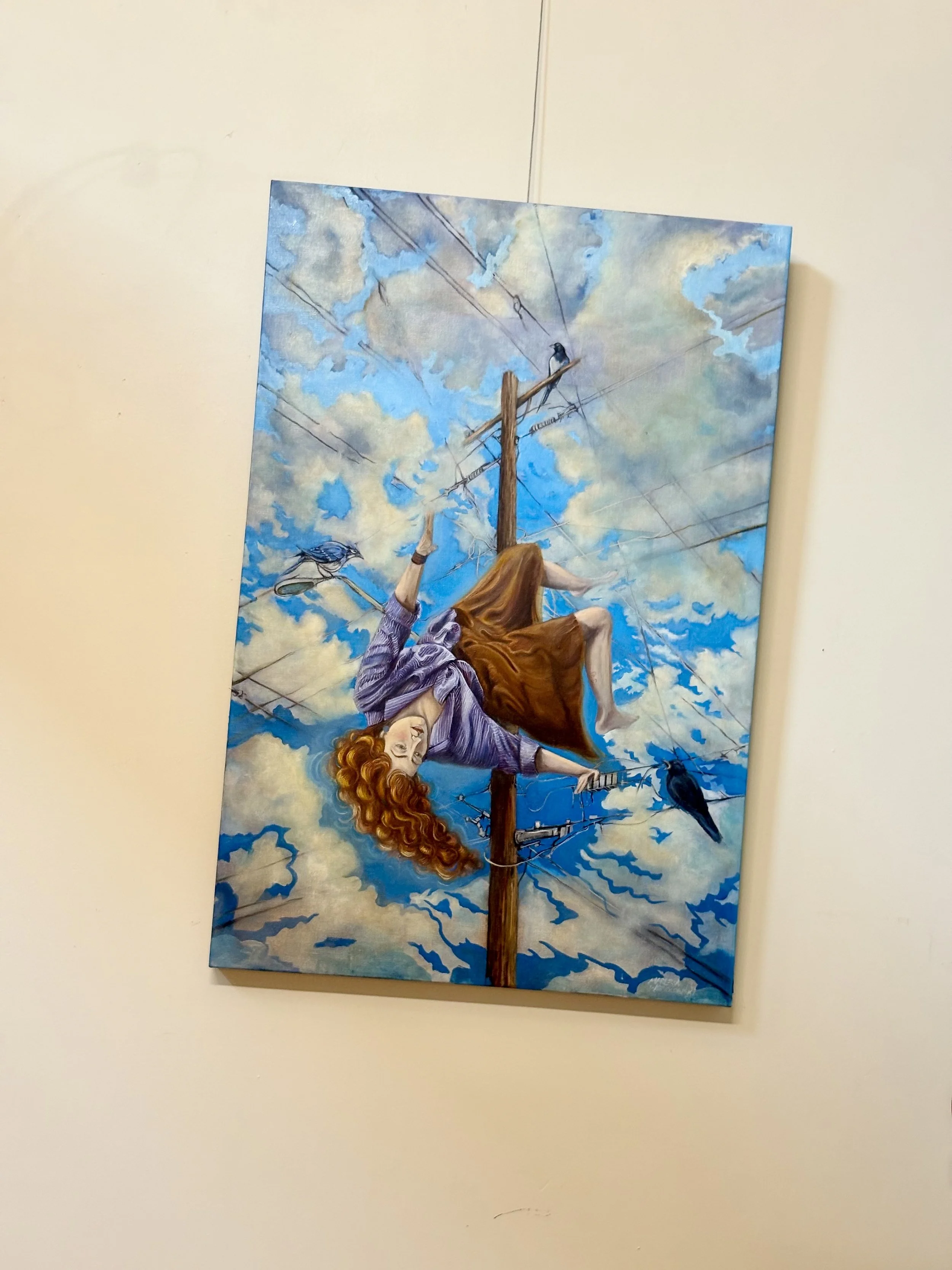 The Girl 2026 Oil on linen. 
36 × 24 inches