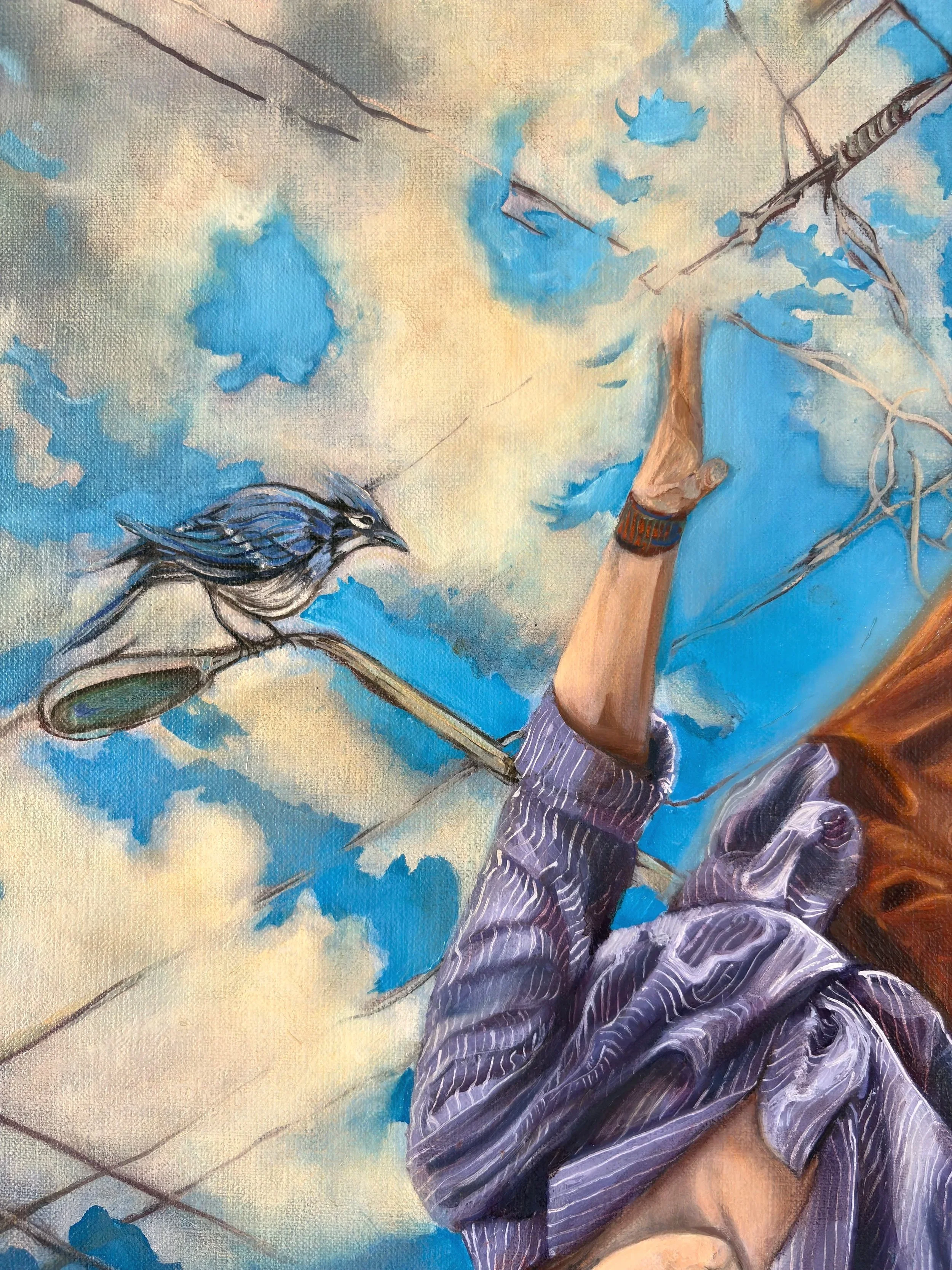 The Girl 2026 Oil on linen, 36x24 inches 