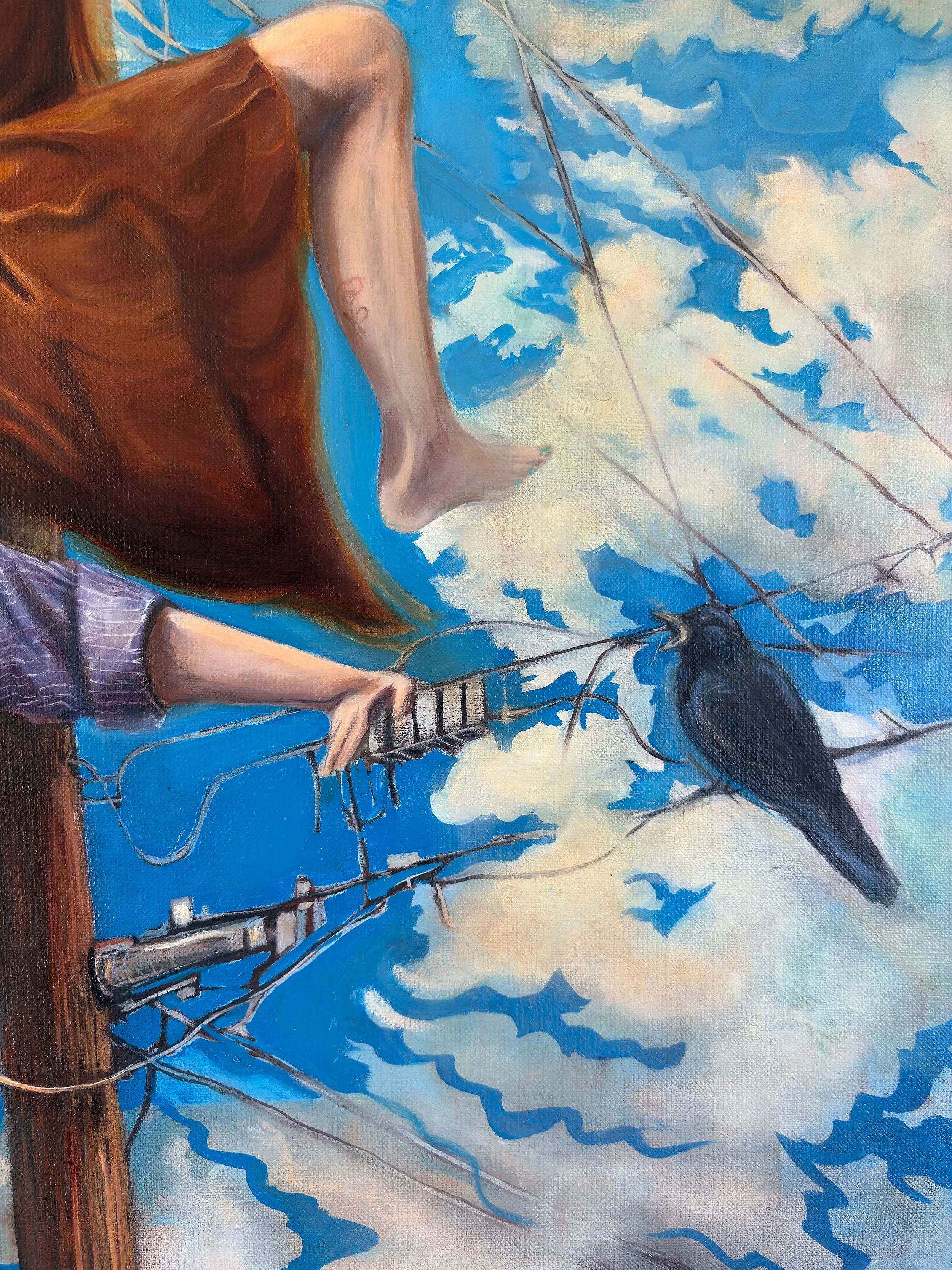 The Girl 2026 Oil on linen, 36x24 inches 