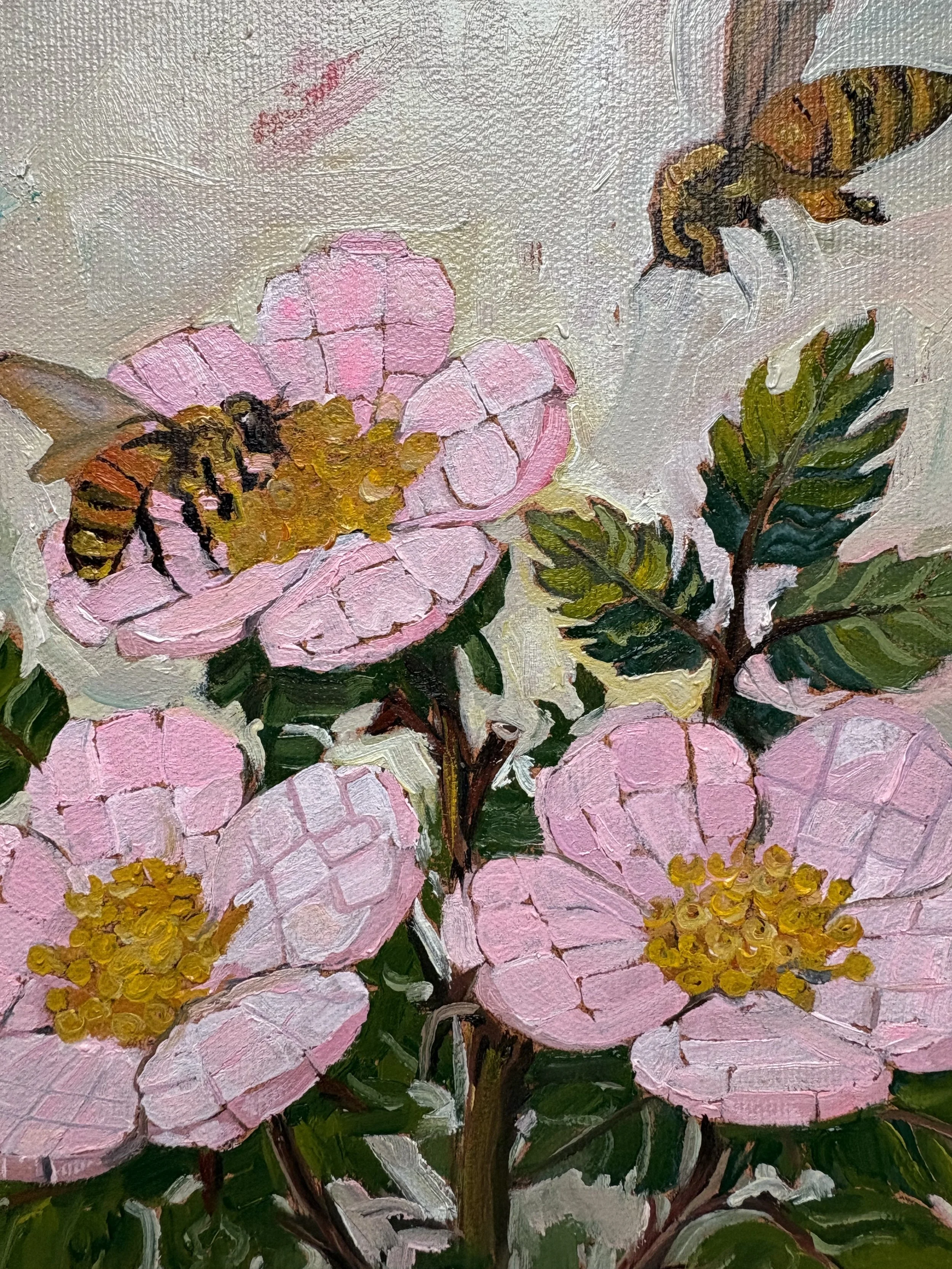 Wild Rose_2026_oiloncanvas_12”x12”inches_Marlessa Wesolowski.close.jpeg