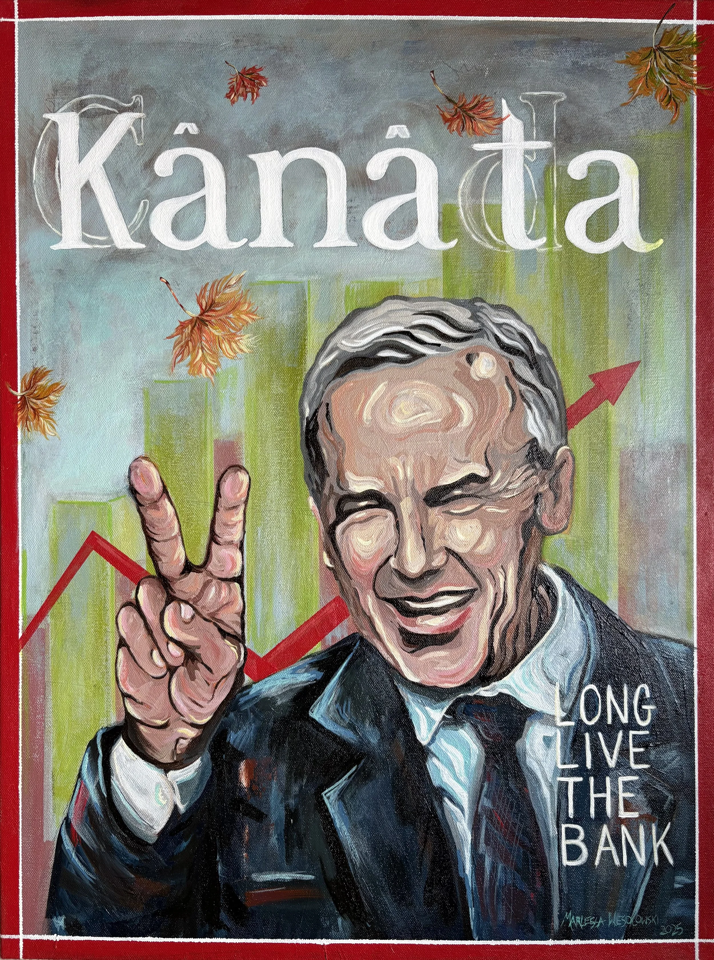 Long Live the Banker 2025 Oil on canvas, 24x18 inches