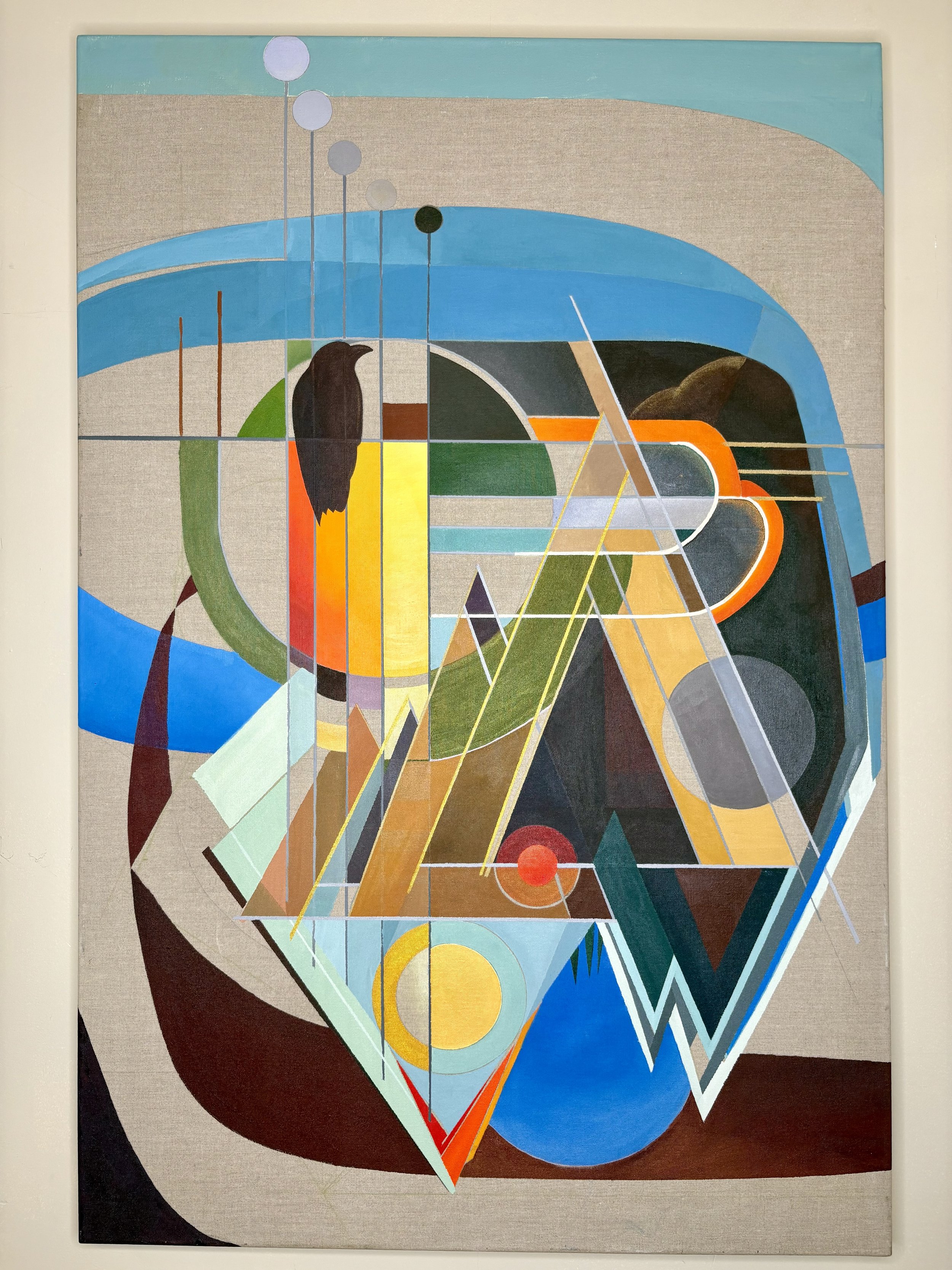 Where Birds Gather 2024 Acrylic on linen, 48x30 inches SOLD