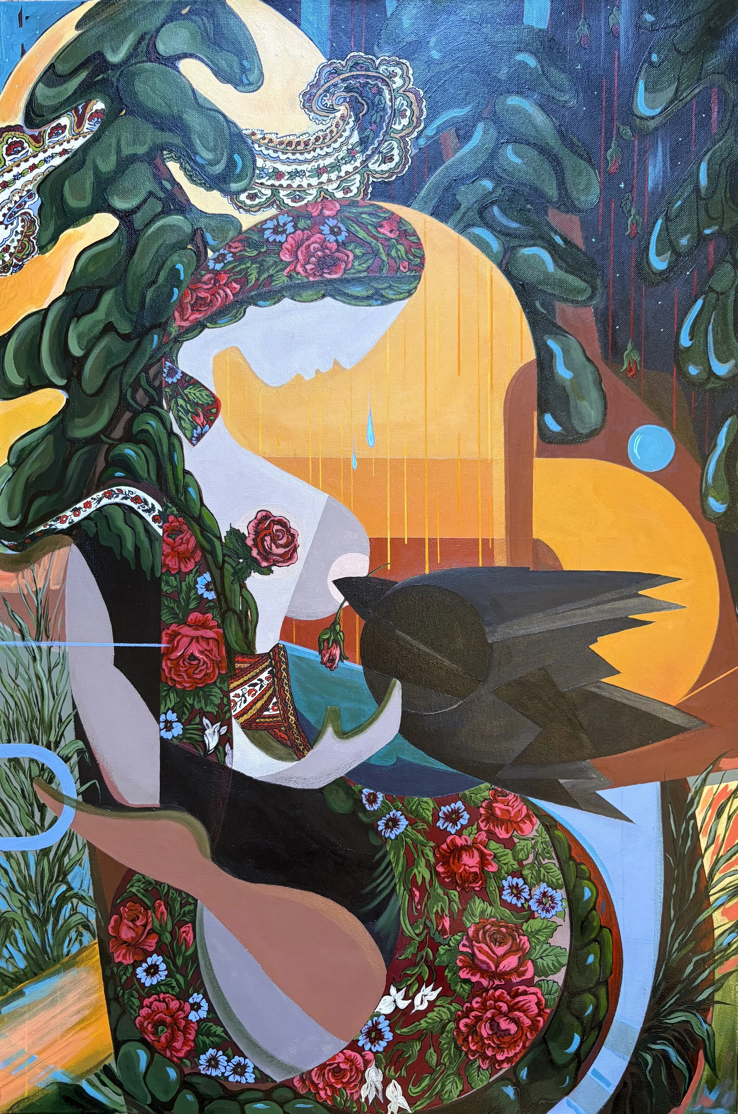 Mother Earth 2025 Acrylic on canvas, 38x24 inches