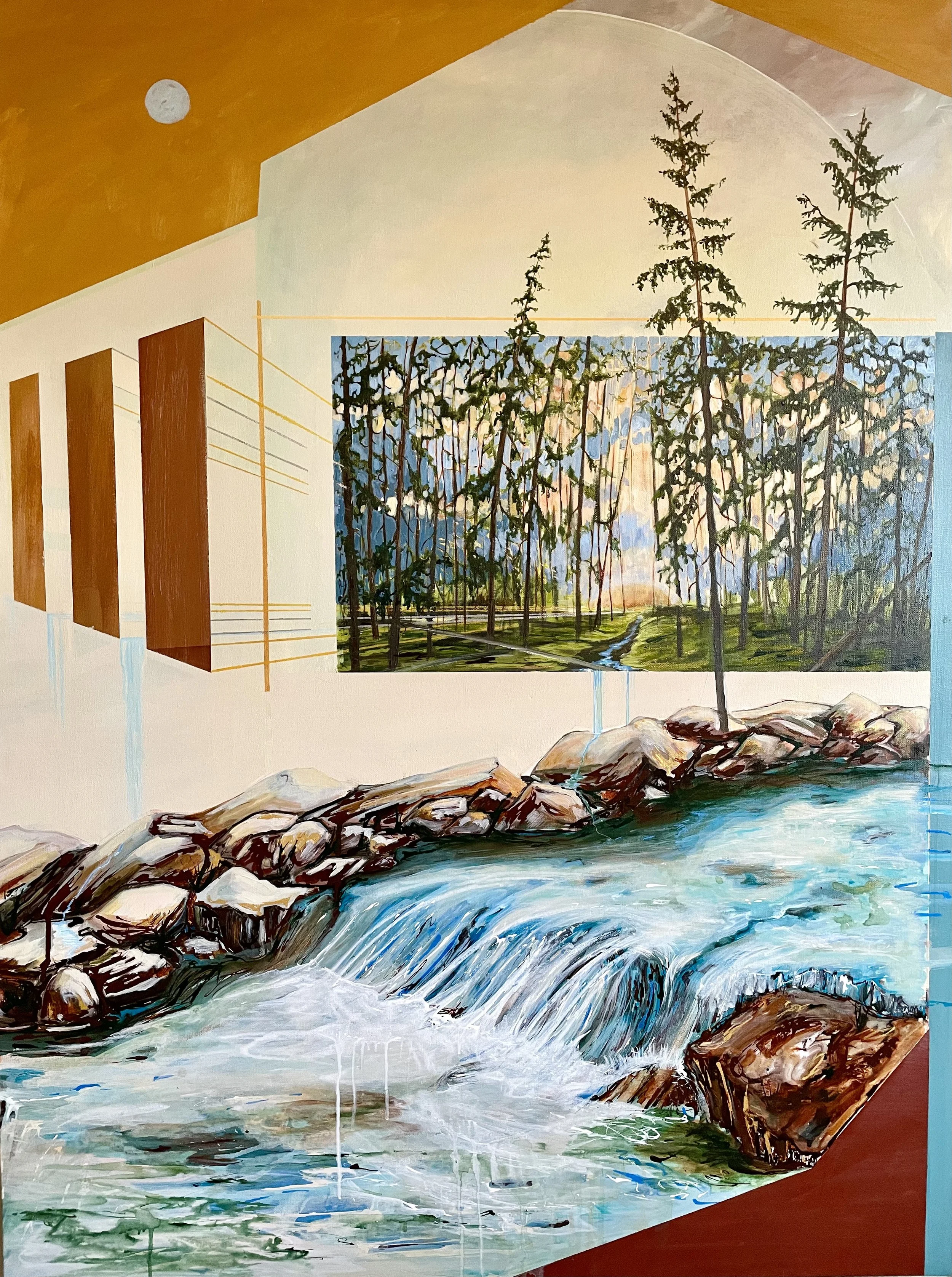 Emerging Space 2023 Acrylic on canvas, 48x36 inches
