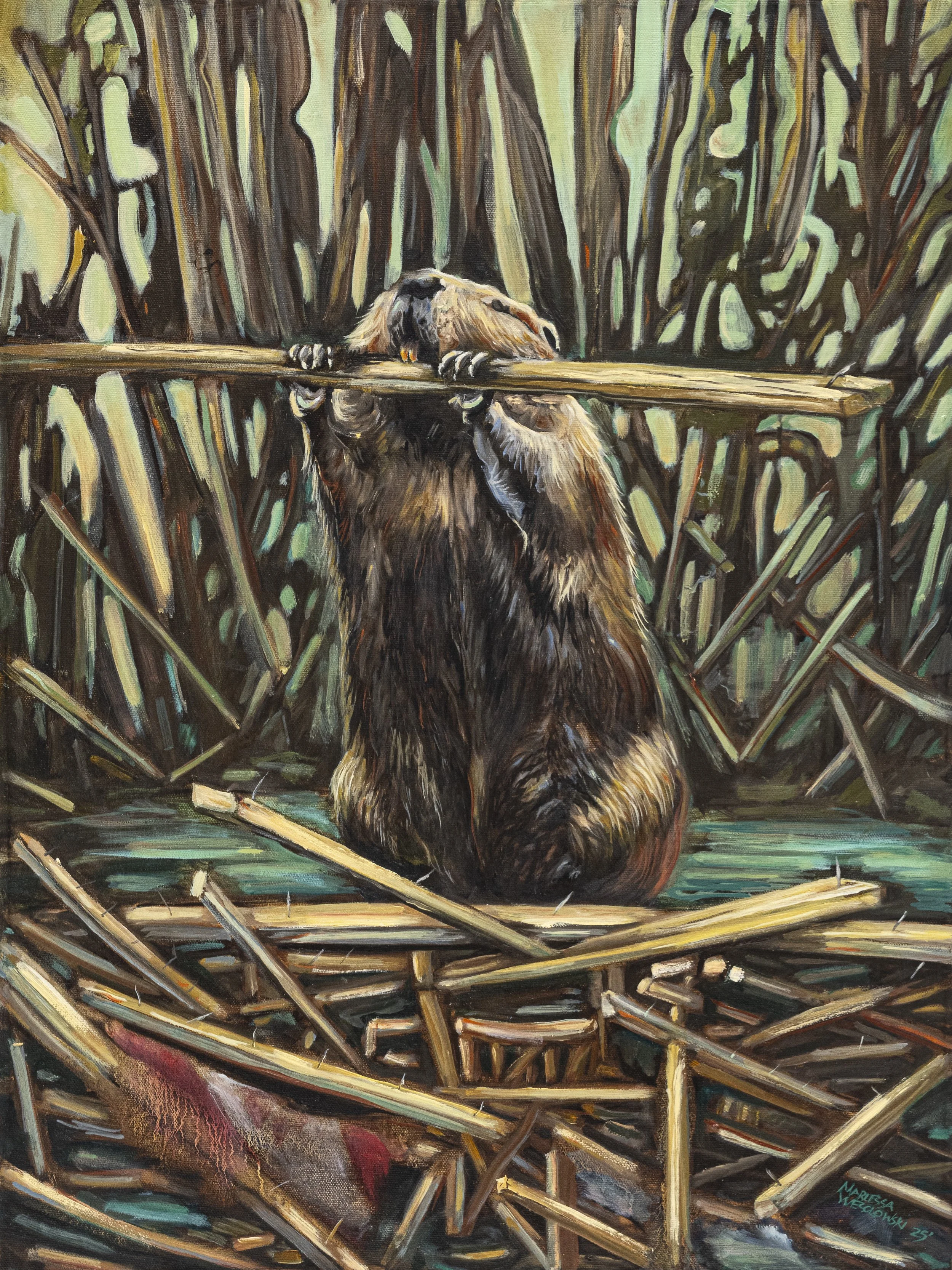 Ecosystem Engineer 2025 Oil on canvas, 24x18 inches