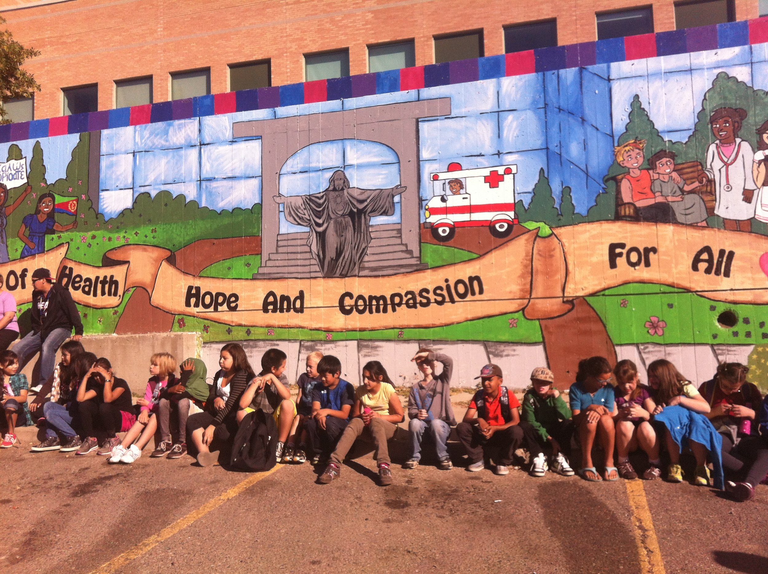St. Paul's Hospital One Earth One Family Mural 2010
