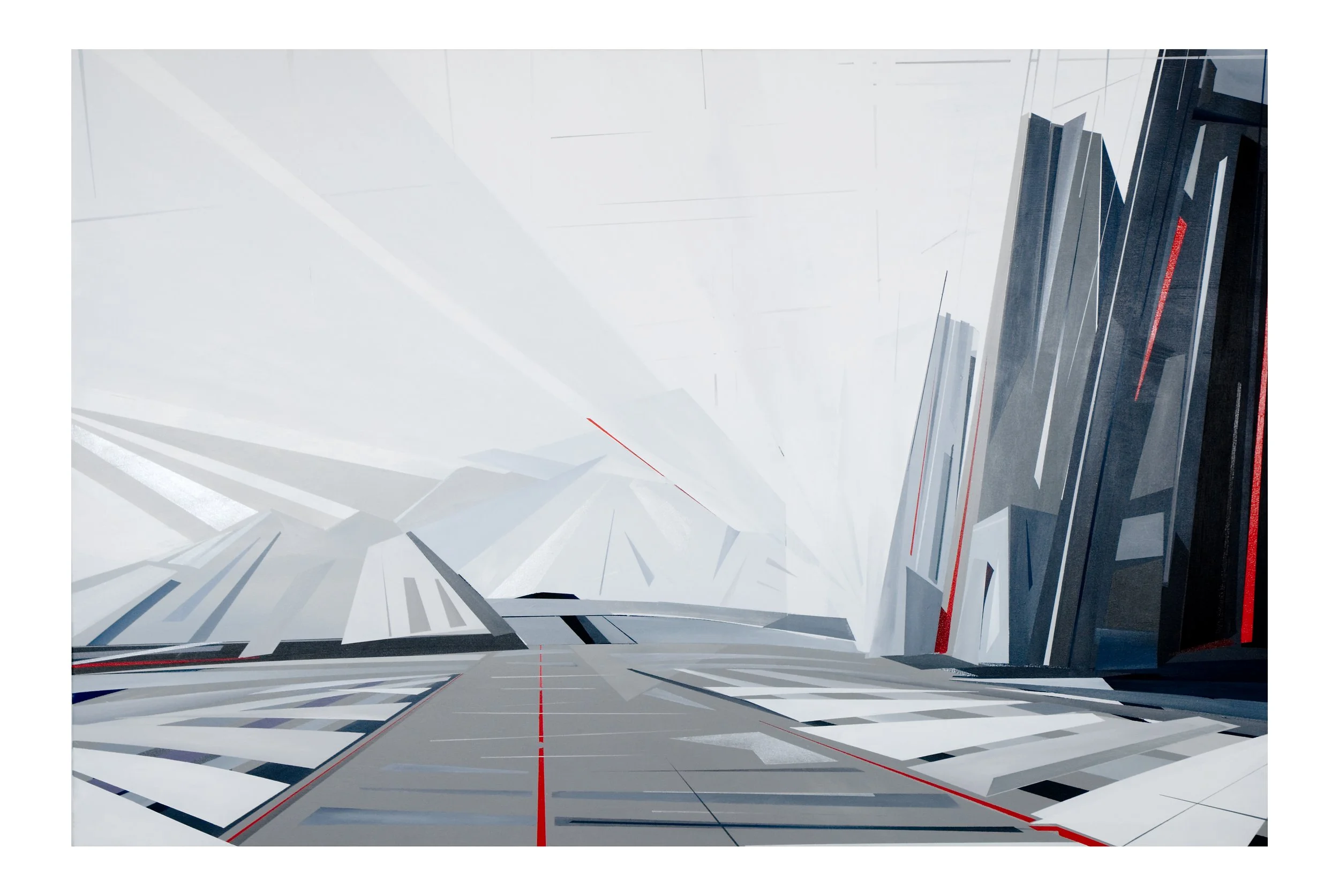 Mount Saint City 2008 Acrylic on canvas, 40x60 inches SOLD
