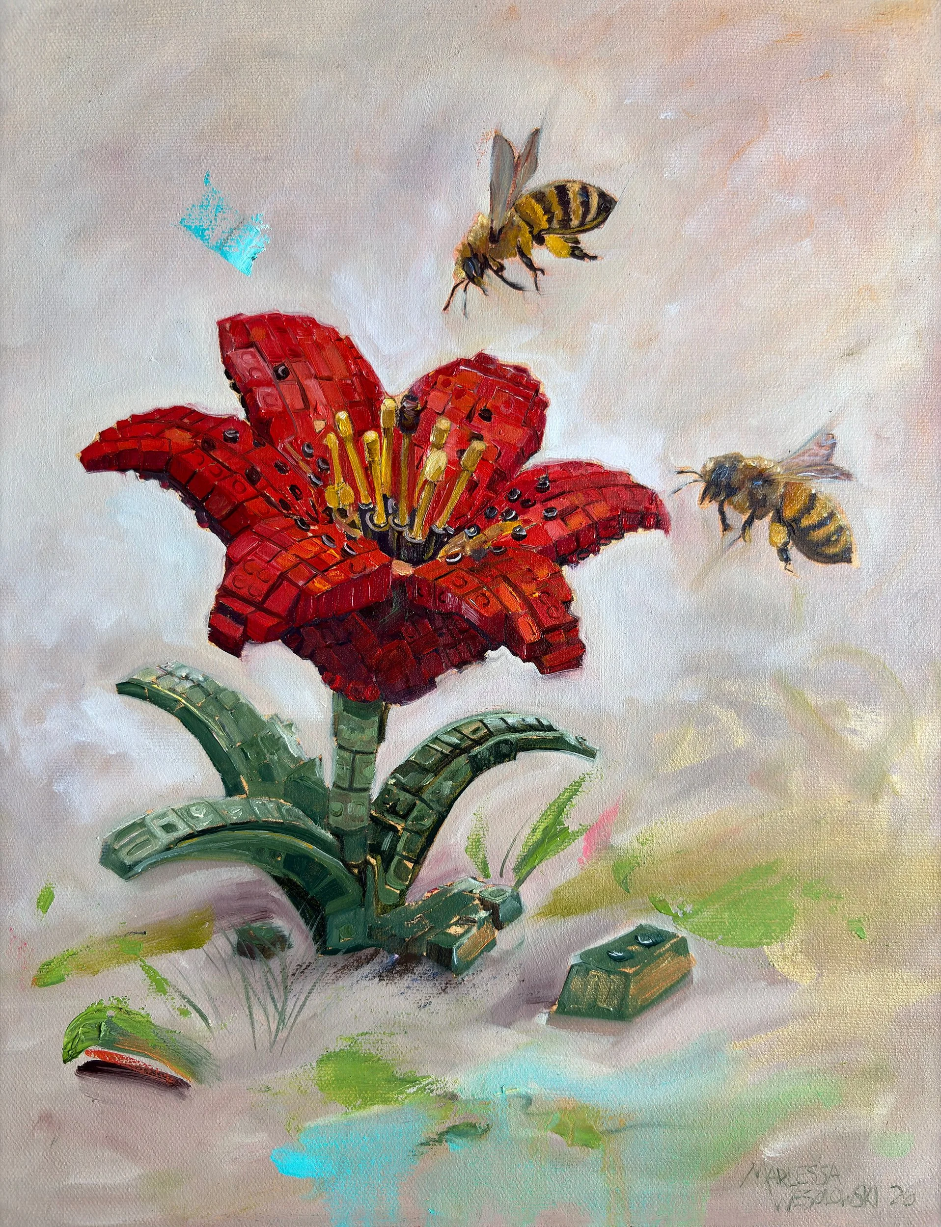 Lily Landing 2026 Oil on canvas, 14x11 inches SOLD