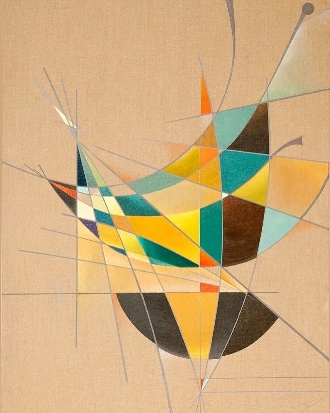 Conversations with S 2010 Acrylic on linen, 32x48 inches SOLD