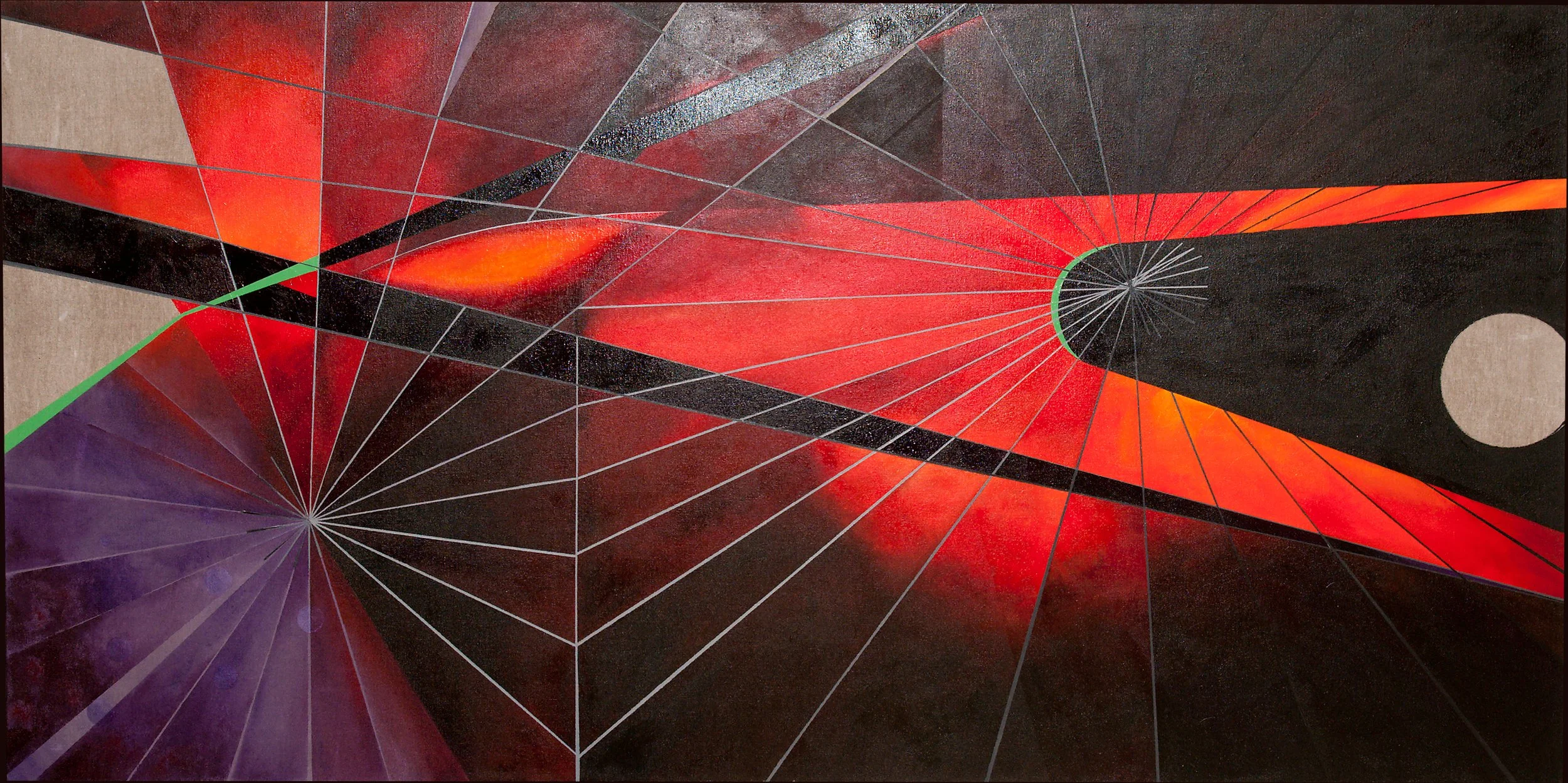 Conversations with Me 2010 Acrylic on linen, 36x60 inches SOLD