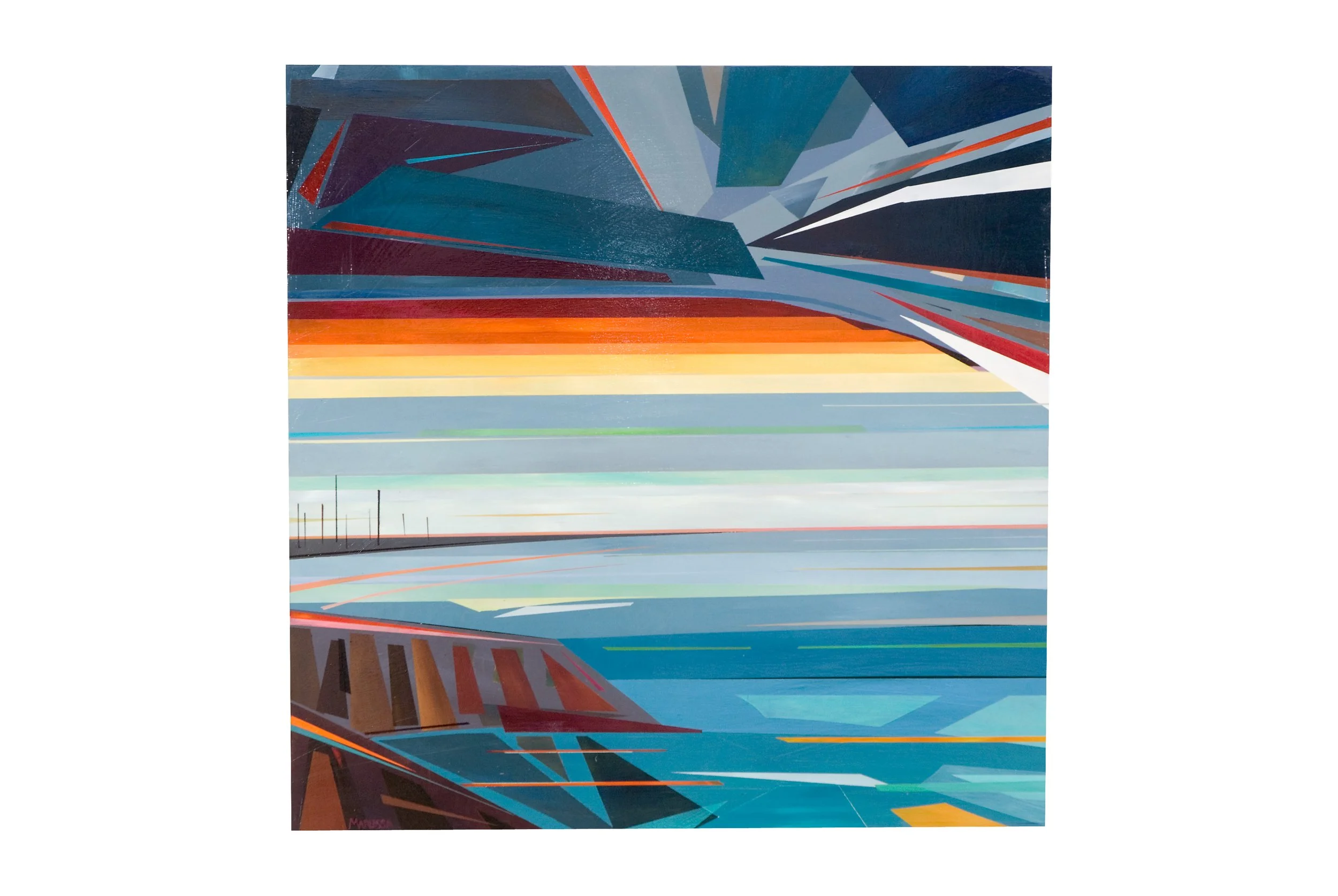 Horizon 2008 Acrylic on wood, 24x24 inches SOLD
