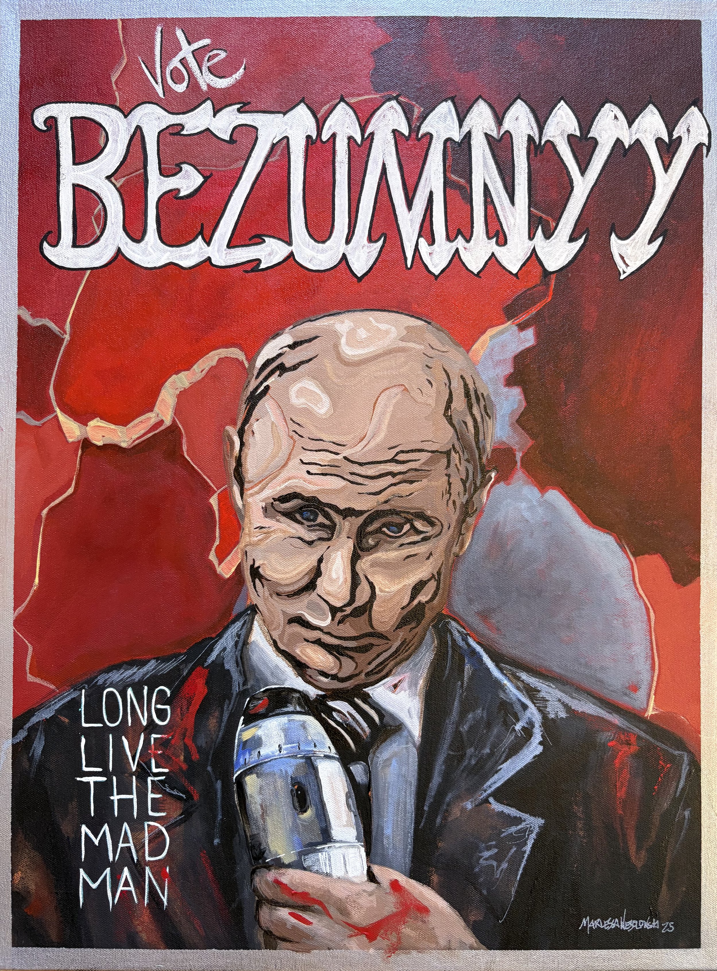 Long Live the Madman 2025 Oil on canvas, 24x18 inches