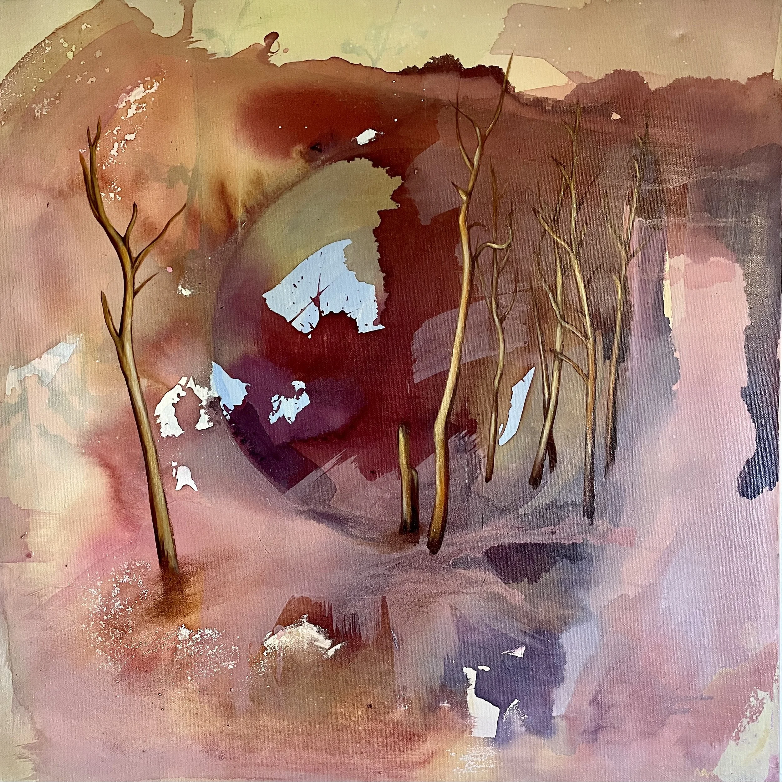 Golden Hour 2024 Acrylic on canvas, 24x24 inches