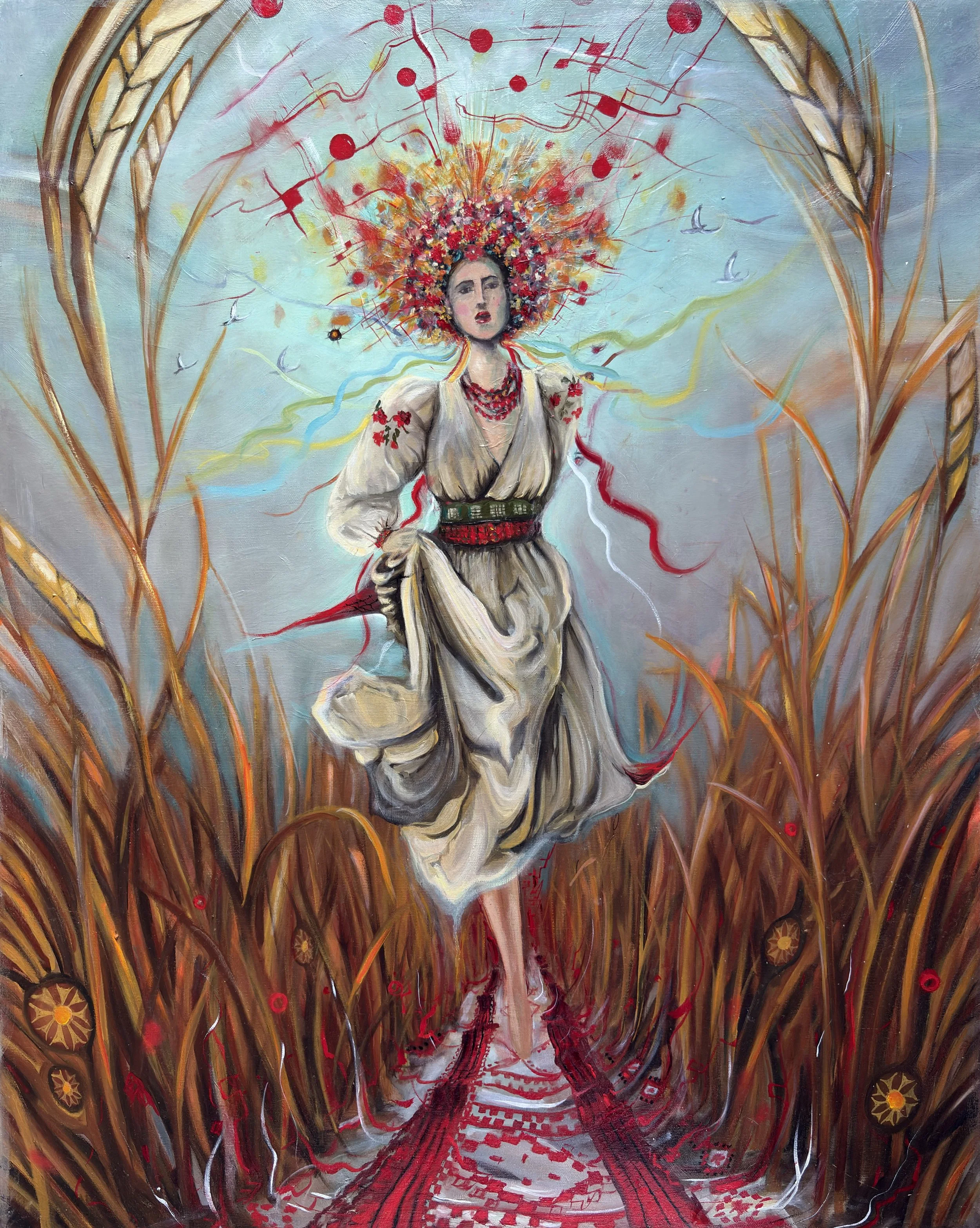 Weaver of Dreams 2022 Oil on canvas, 30x24 inches