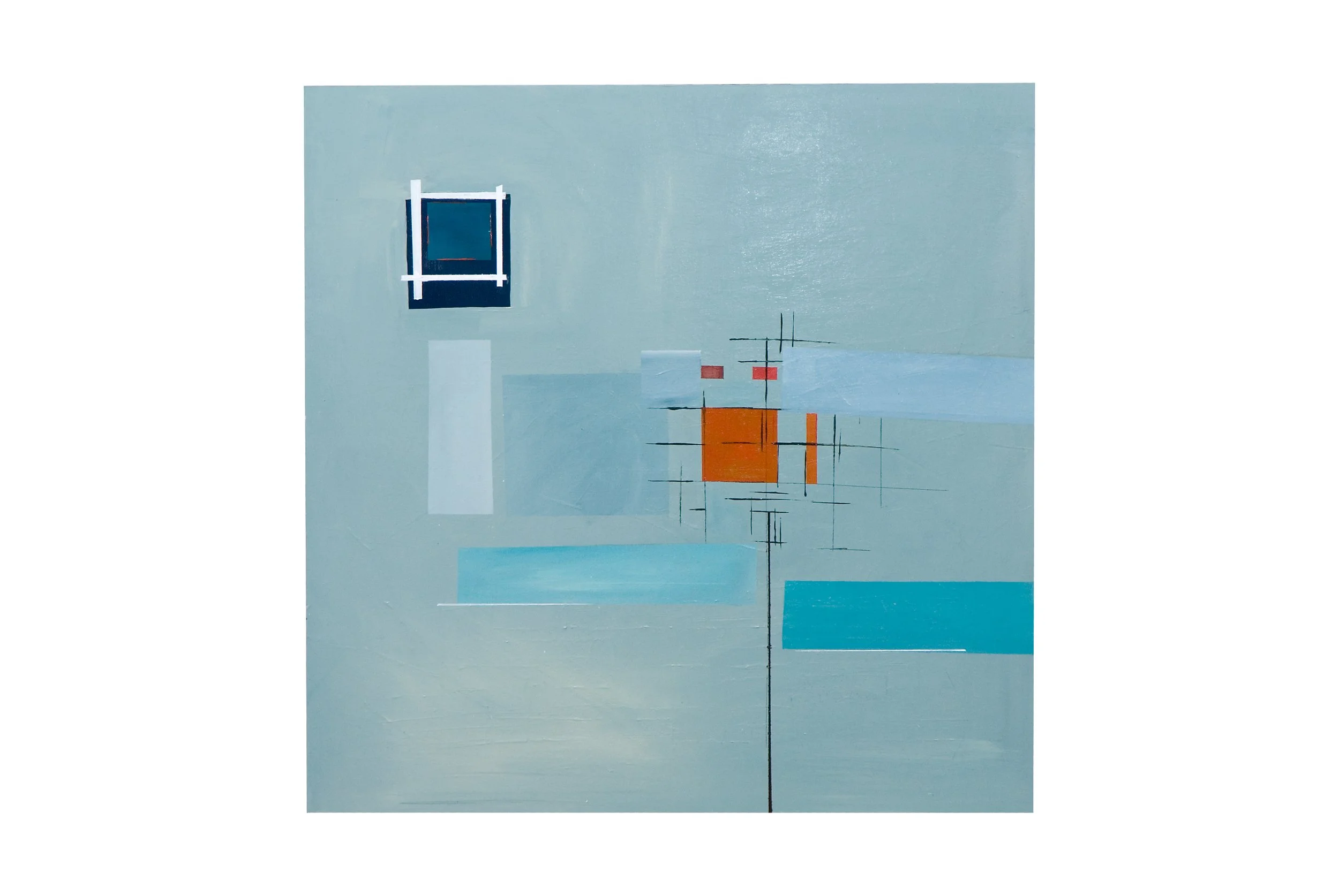 Power Struggle 2008 Acrylic on wood, 24x24 inches SOLD