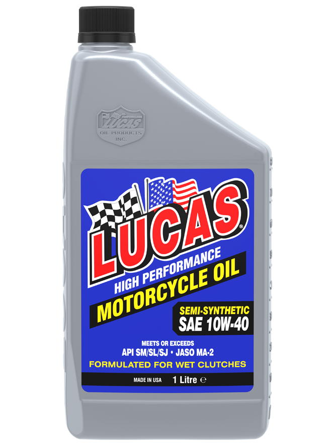 High Performance SAE 10W-40 Semi-Synthetic Motorcycle Oil #40710