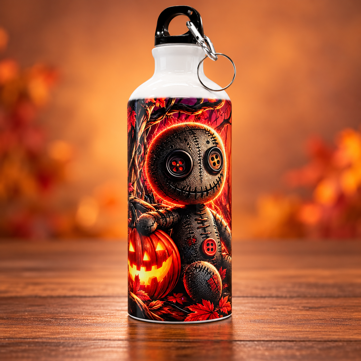 Voodoo Doll Halloween Water Bottle.png