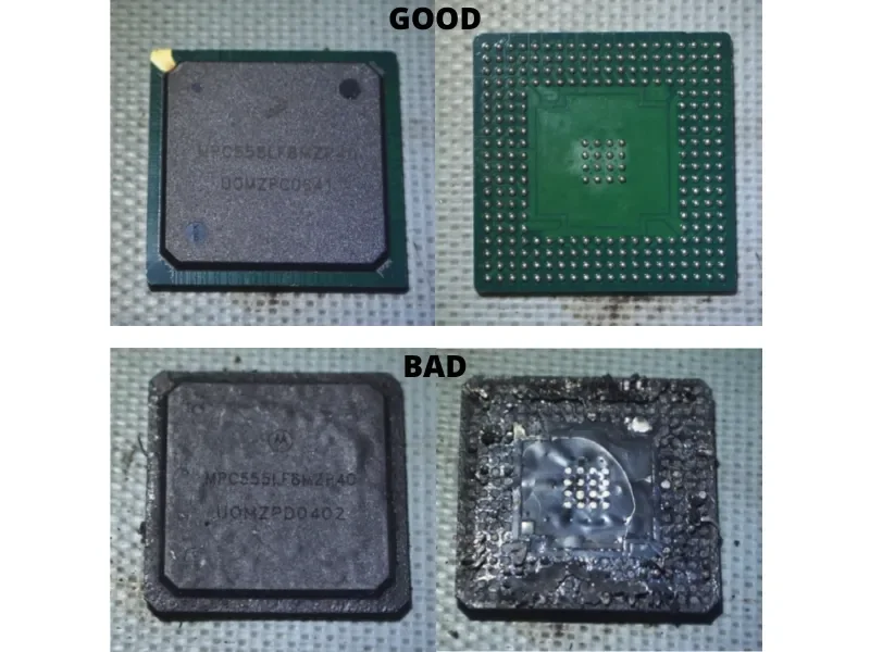 Bubbles Are Bad News - Reading Fire Damage on Storage Chips