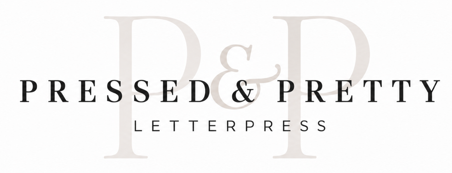 Pressed &amp; Pretty Letterpress