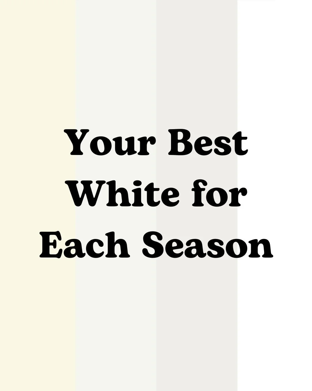 Not all whites are the same. 🤍

Some are icy.
Some are creamy.
Some are soft.
Some are warm.

&hellip;and wearing the wrong one can make you look tired, gray, yellow, or washed out.

This is why &ldquo;just wear white&rdquo; doesn&rsquo;t work for e