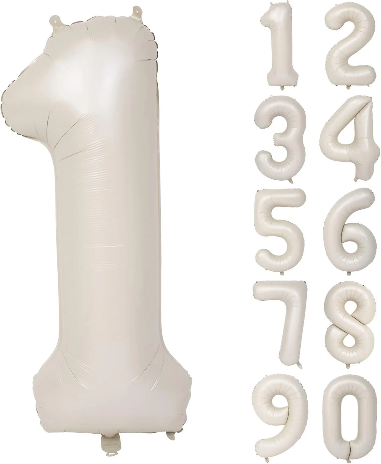 36 in. Ivory Helium Number