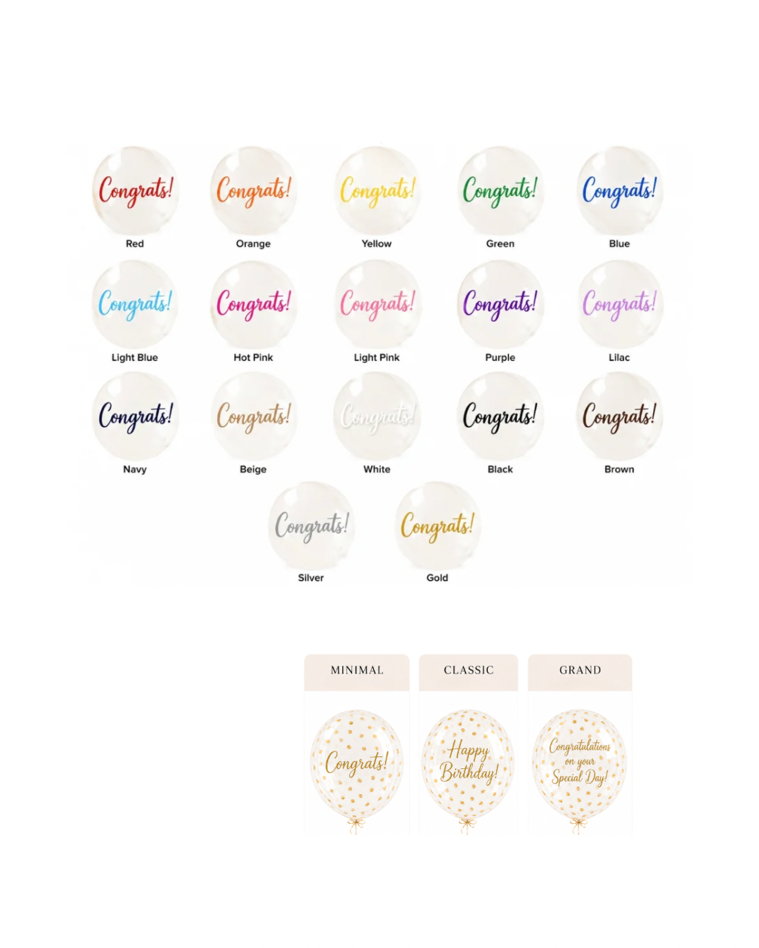 Personalized Lettered Balloon  ✦ Bouquet Add-on