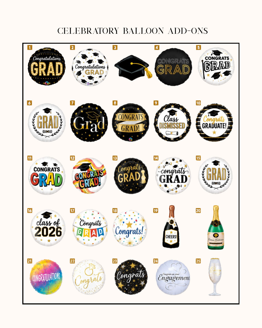 Celebratory Balloons ✦ Bouquet Add-on