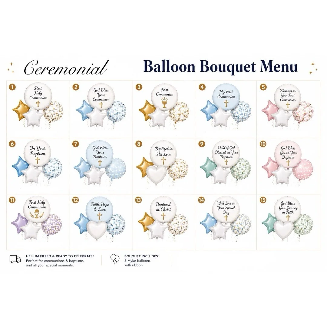 Ceremonial Helium Bouquet Styles