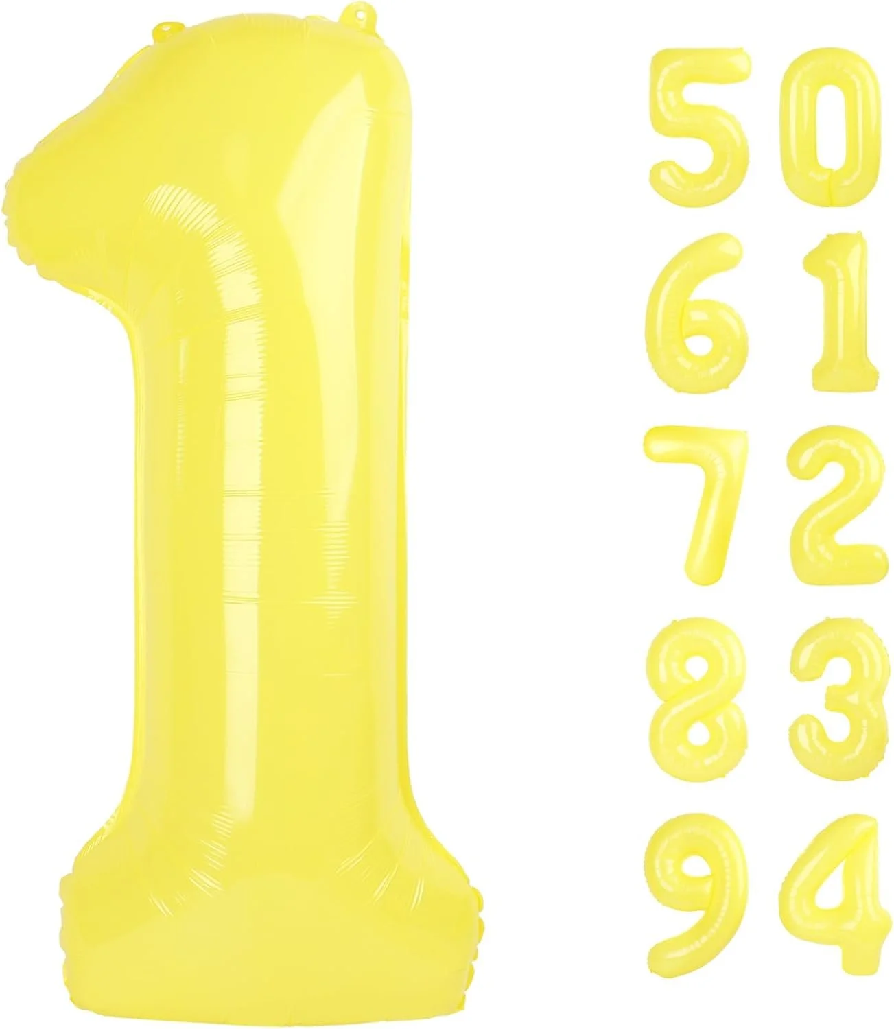 36 in. Yellow Helium Number