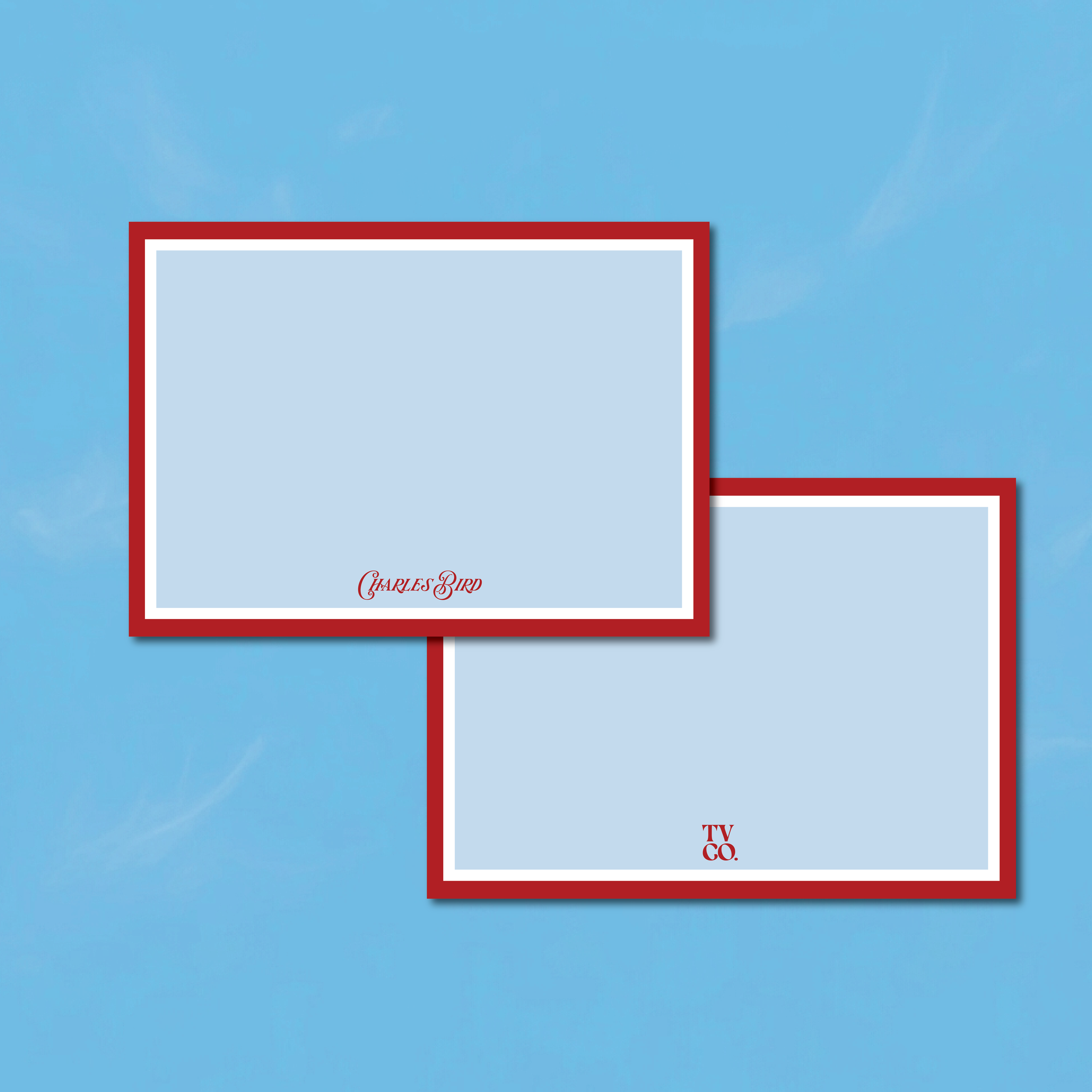 The Varsity Flat Note Card | Personalized Stationery