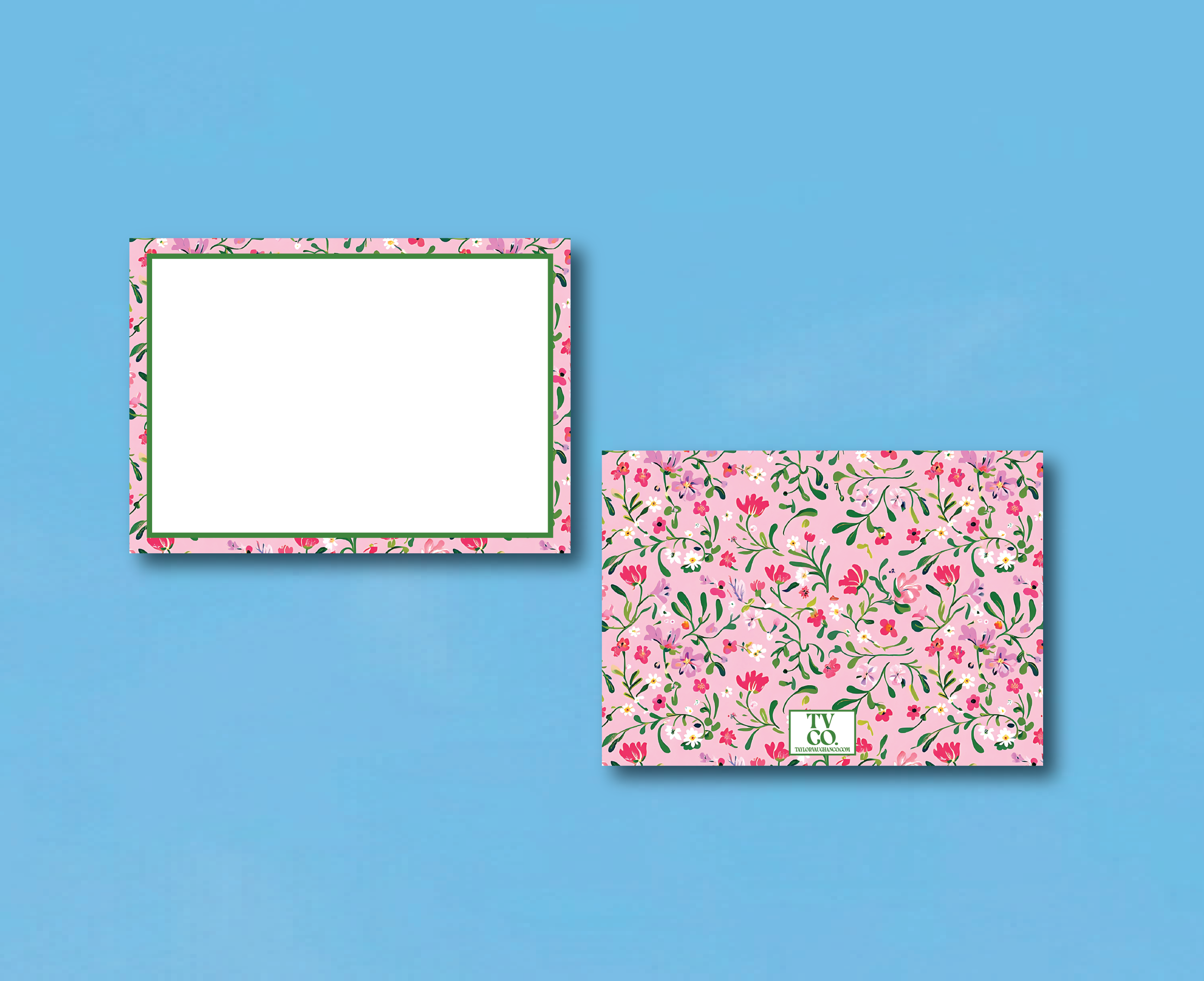 The Floral Collection: Pink and Red Floral Enclosure Card