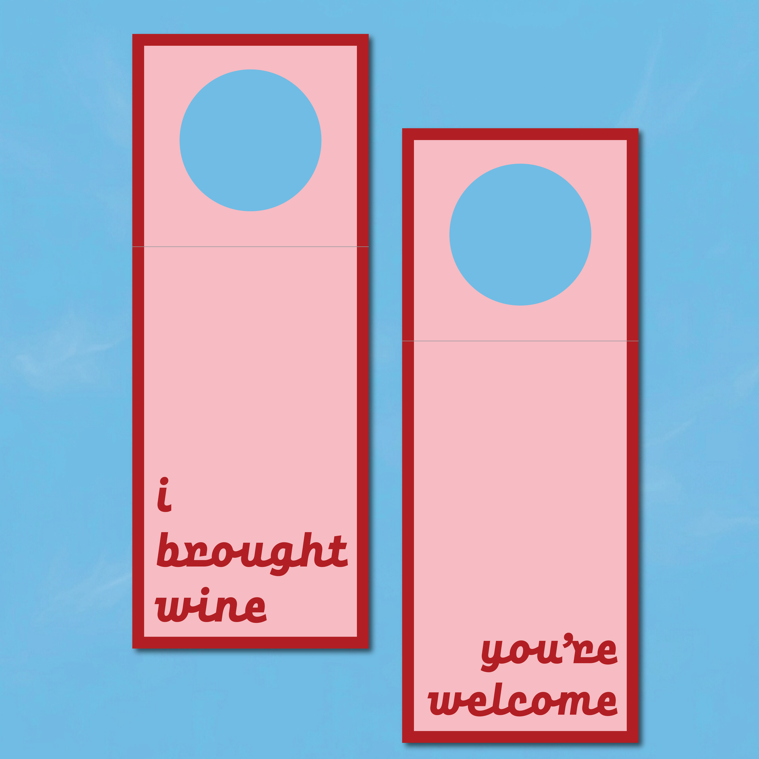 I brought wine  | Wine Tag
