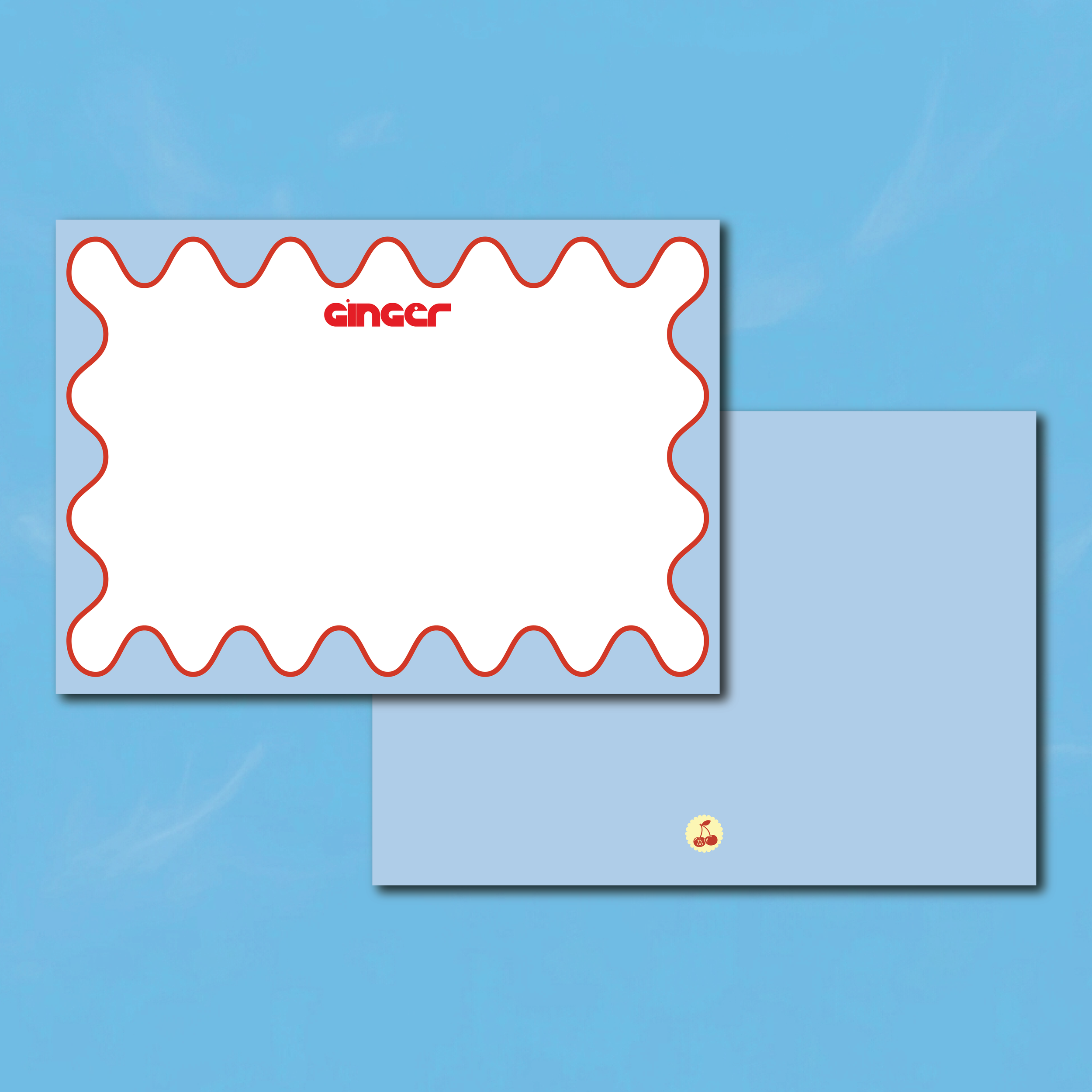 Ride the Wave Flat Note Card | Personal Stationery