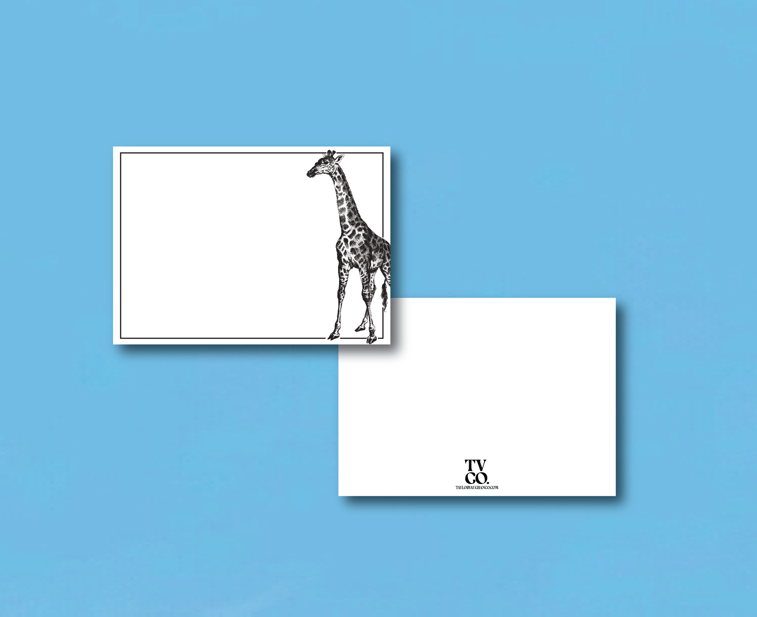 The Vintage Collection: Giraffe  | Enclosure Cards