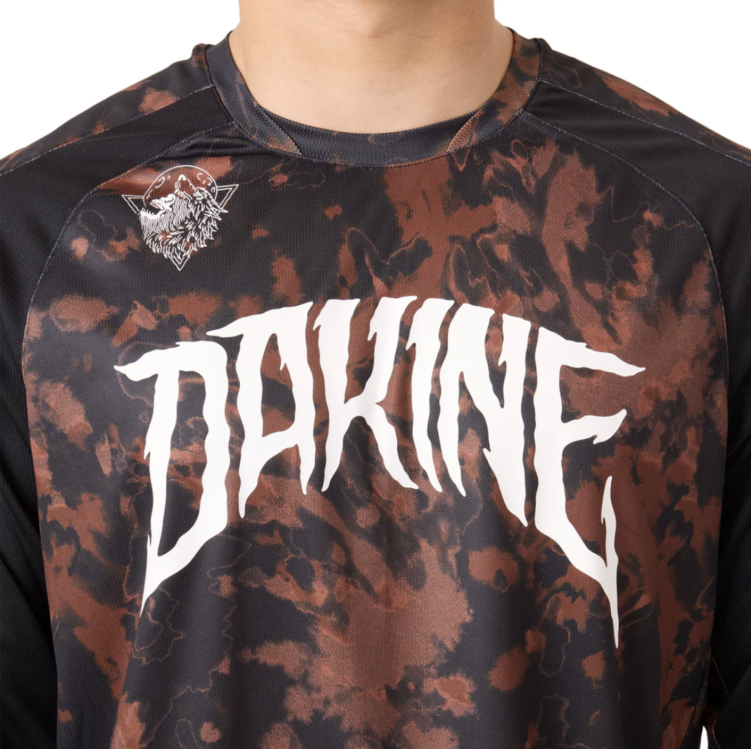 Aggy Long Sleeve Bike Jersey - Black Noise.png
