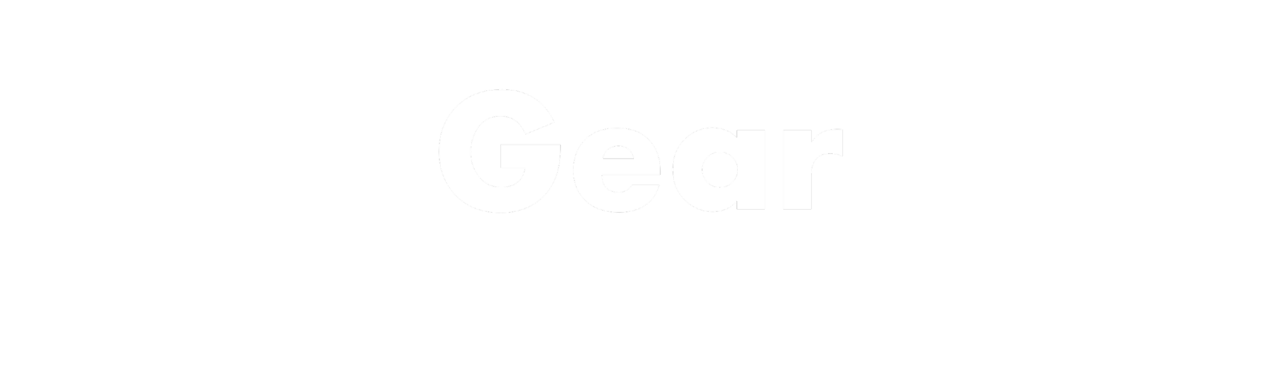 Black background with the word 'Gear' in large white letters.