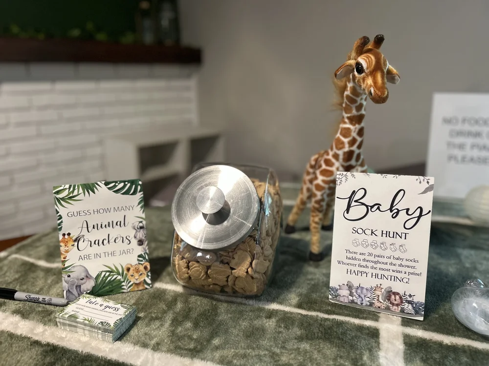 Baby shower refreshments and treats