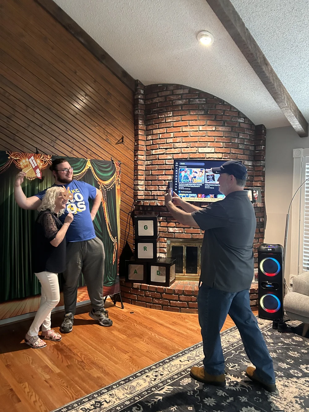 Guests enjoying the Ivory and Vine digital photo booth experience