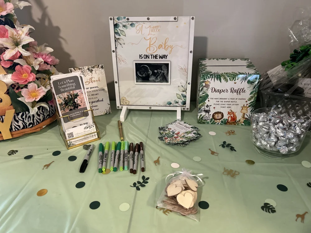 Baby shower dessert table