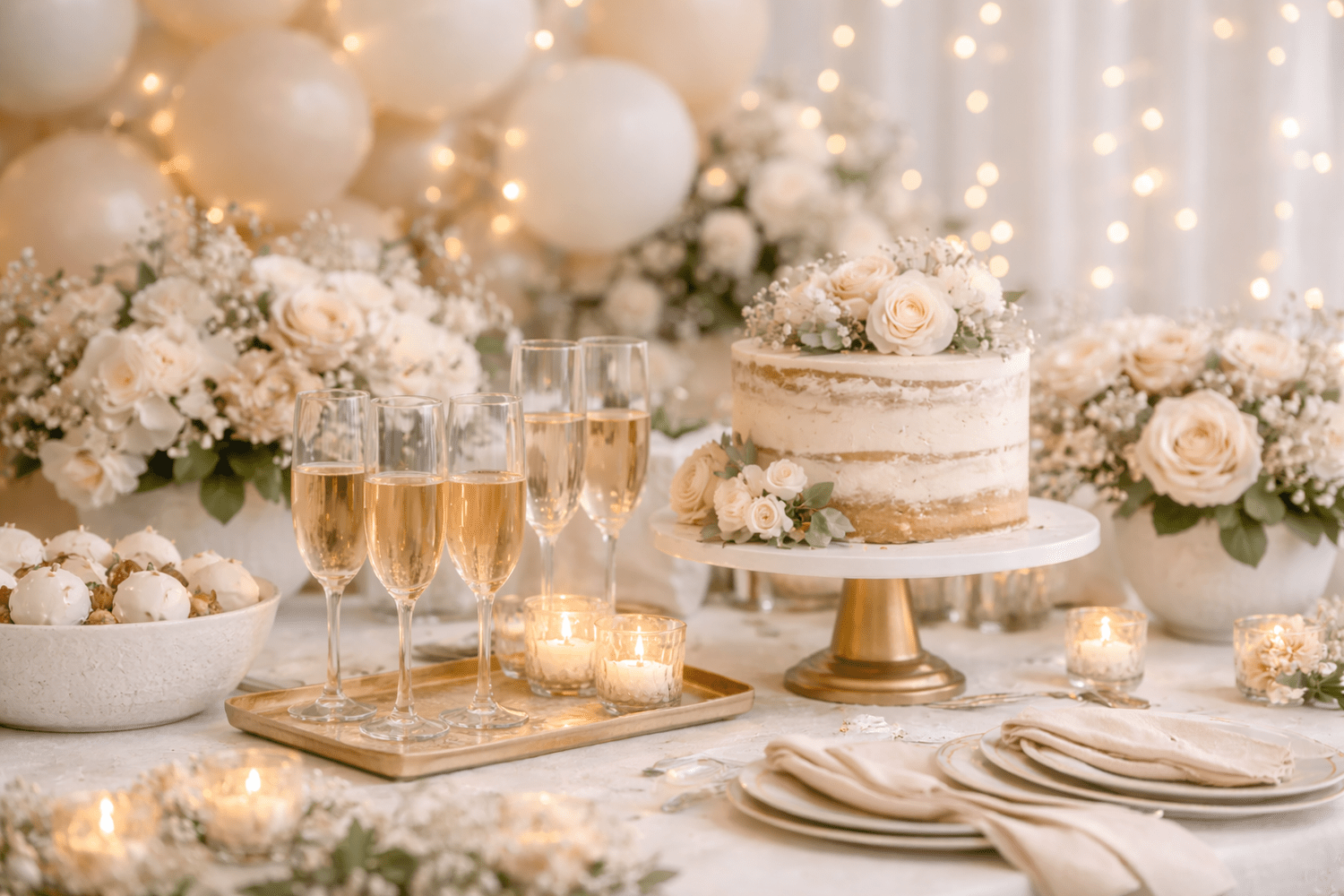 Thoughtfully designed Ivory and Vine event details