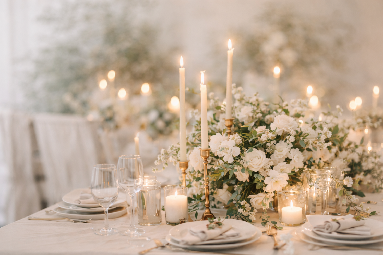 Thoughtfully styled event table by Ivory and Vine Events