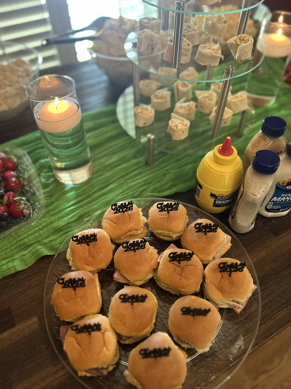 Graduation celebration setup