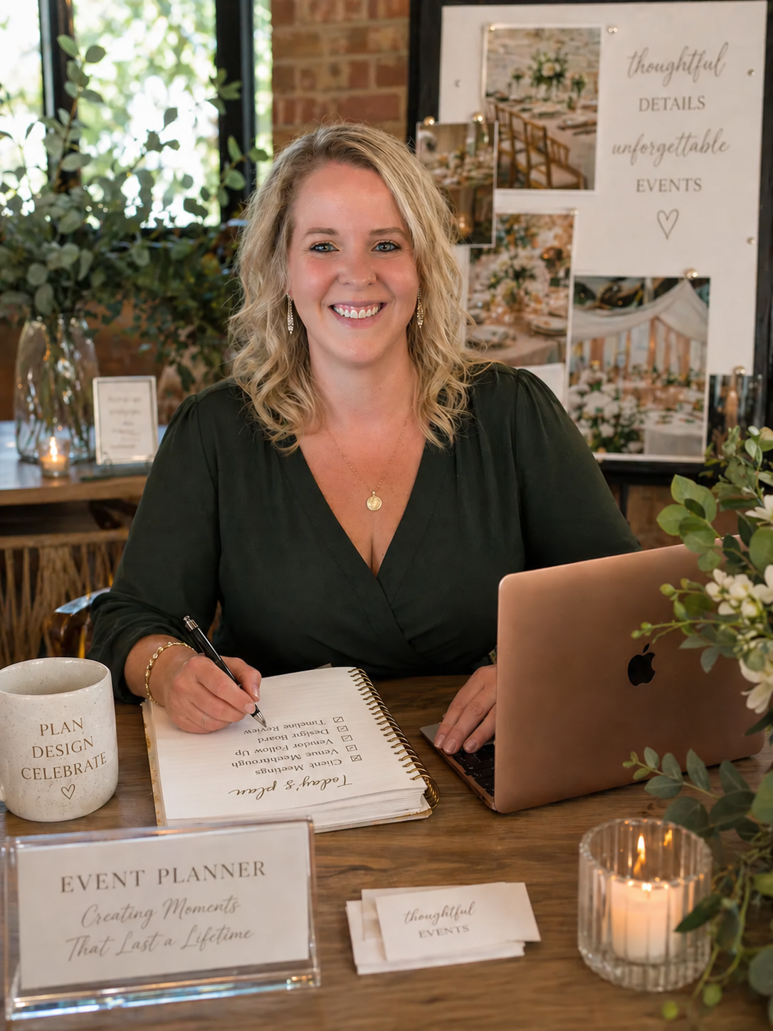 Ariana, owner and lead event planner at Ivory and Vine Events